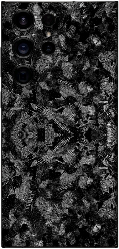 Αυτοκόλλητο Skin Προστασίας Πλάτης - Samsung Galaxy S24 Ultra - Gams Premium Vinyl Skin Back Plate - Forged Carbon