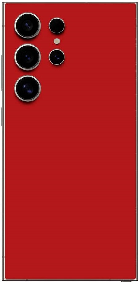 Αυτοκόλλητο Skin Προστασίας Πλάτης - Samsung Galaxy S24 Ultra - Gams Premium Vinyl Skin Back Plate - Red Matte (GAMS-VNL-SKIN-RM-002-201)