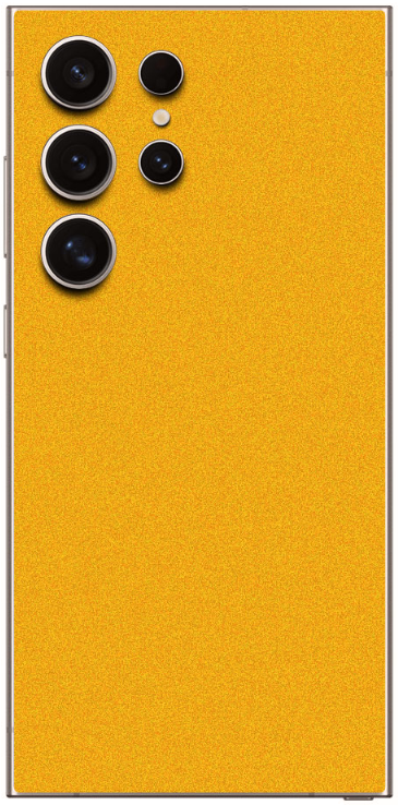 Αυτοκόλλητο Skin Προστασίας Πλάτης - Samsung Galaxy S24 Ultra - Gams Premium Vinyl Skin Back Plate - Yellow Satin