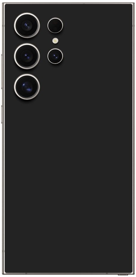 Αυτοκόλλητο Skin Προστασίας Πλάτης Samsung Galaxy S25 Ultra Gams Premium Vinyl Skin Back Plate Black Matte