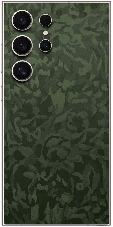 Αυτοκόλλητο Skin Προστασίας Πλάτης Samsung Galaxy S25 Ultra Gams Premium Vinyl Skin Back Plate - Camo Green (GAMS-VNL-SKIN-CG-002-216)