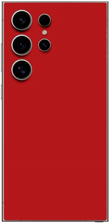 Αυτοκόλλητο Skin Προστασίας Πλάτης Samsung Galaxy S25 Ultra Gams Premium Vinyl Skin Back Plate Red Matte