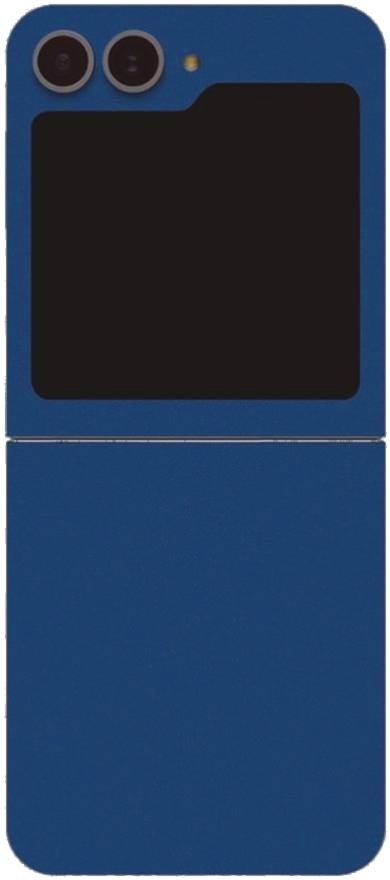 Αυτοκόλλητο Skin Προστασίας Πλάτης - Samsung Galaxy Z Flip6 - Gams Premium Vinyl Skin Back Plate - Blue Satin Matte