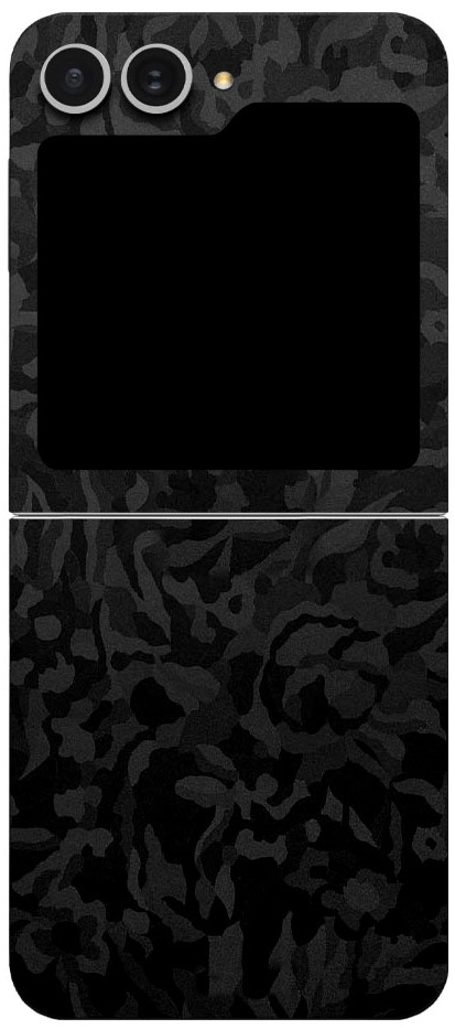 Αυτοκόλλητο Skin Προστασίας Πλάτης - Samsung Galaxy Z Flip6 - Gams Premium Vinyl Skin Back Plate - Camo Black (GAMS-VNL-SKIN-CB-002-211)