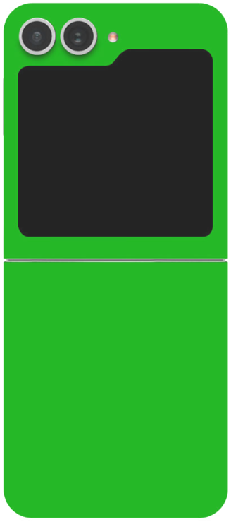 Αυτοκόλλητο Skin Προστασίας Πλάτης - Samsung Galaxy Z Flip6 - Gams Premium Vinyl Skin Back Plate - Green Matte (GAMS-VNL-SKIN-GM-002-211)