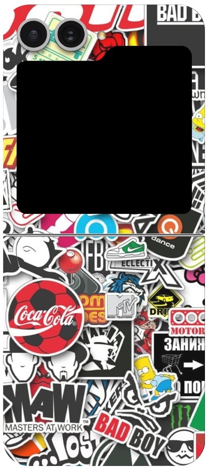 Αυτοκόλλητο Skin Προστασίας Πλάτης - Samsung Galaxy Z Flip6 - Gams Premium Vinyl Skin Back Plate - Stickerbomb