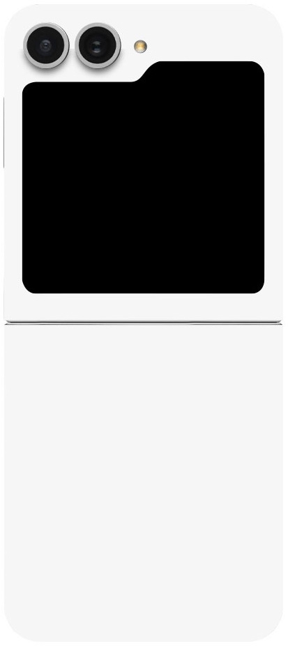 Αυτοκόλλητο Skin Προστασίας Πλάτης - Samsung Galaxy Z Flip6 - Gams Premium Vinyl Skin Back Plate - White Matte