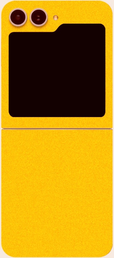 Αυτοκόλλητο Skin Προστασίας Πλάτης - Samsung Galaxy Z Flip6 - Gams Premium Vinyl Skin Back Plate - Yellow Satin