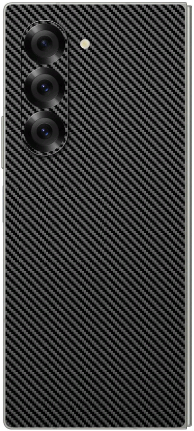 Αυτοκόλλητο Skin Προστασίας Πλάτης - Samsung Galaxy Z Fold6 - Gams Premium Vinyl Skin Back Plate - Carbon Fiber Black