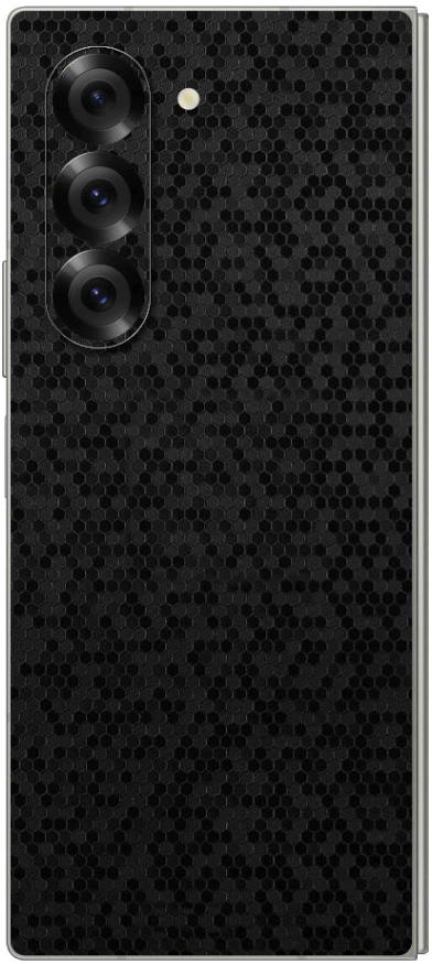 Αυτοκόλλητο Skin Προστασίας Πλάτης - Samsung Galaxy Z Fold6 - Gams Premium Vinyl Skin Back Plate - Honeycomb Black