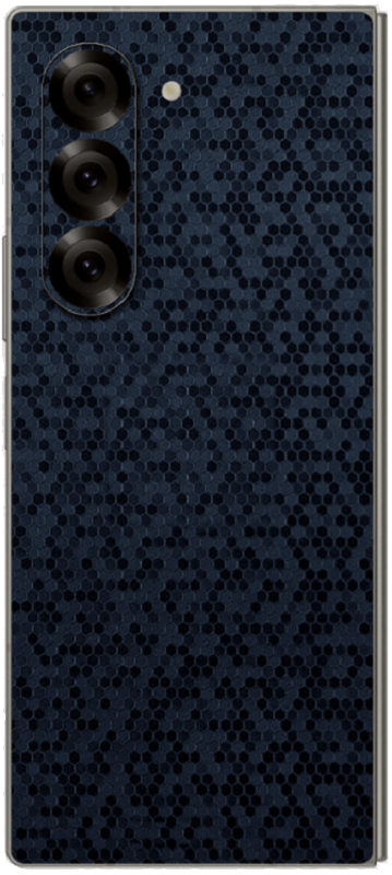 Αυτοκόλλητο Skin Προστασίας Πλάτης - Samsung Galaxy Z Fold6 - Gams Premium Vinyl Skin Back Plate - Honeycomb Blue