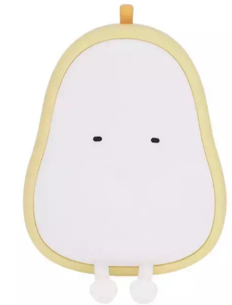Allocacoc Pear Night Lamp Muid - Παιδικό Φωτάκι Νυκτός Αχλάδι / Παιχνίδι με Χρονοδιακόπτη από Σιλικόνη - White / Yellow 