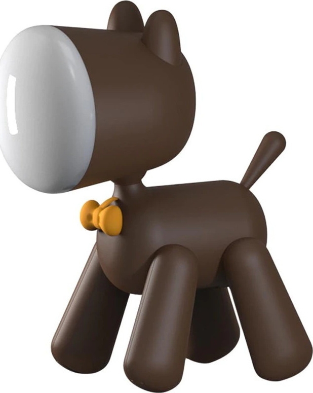 Allocacoc Waggy PuppyLamp Janpim - Επιτραπέζιο Φωτάκι με Διακόπτη - Brown