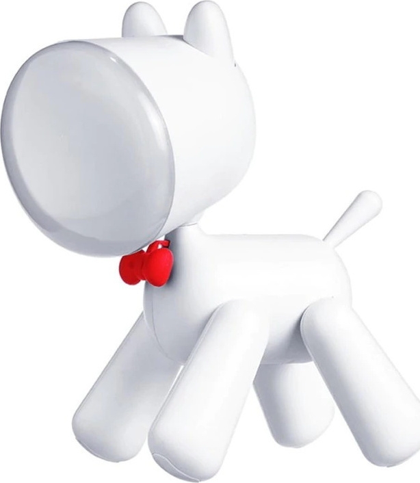 Allocacoc Waggy PuppyLamp Janpim - Επιτραπέζιο Φωτάκι με Διακόπτη - White