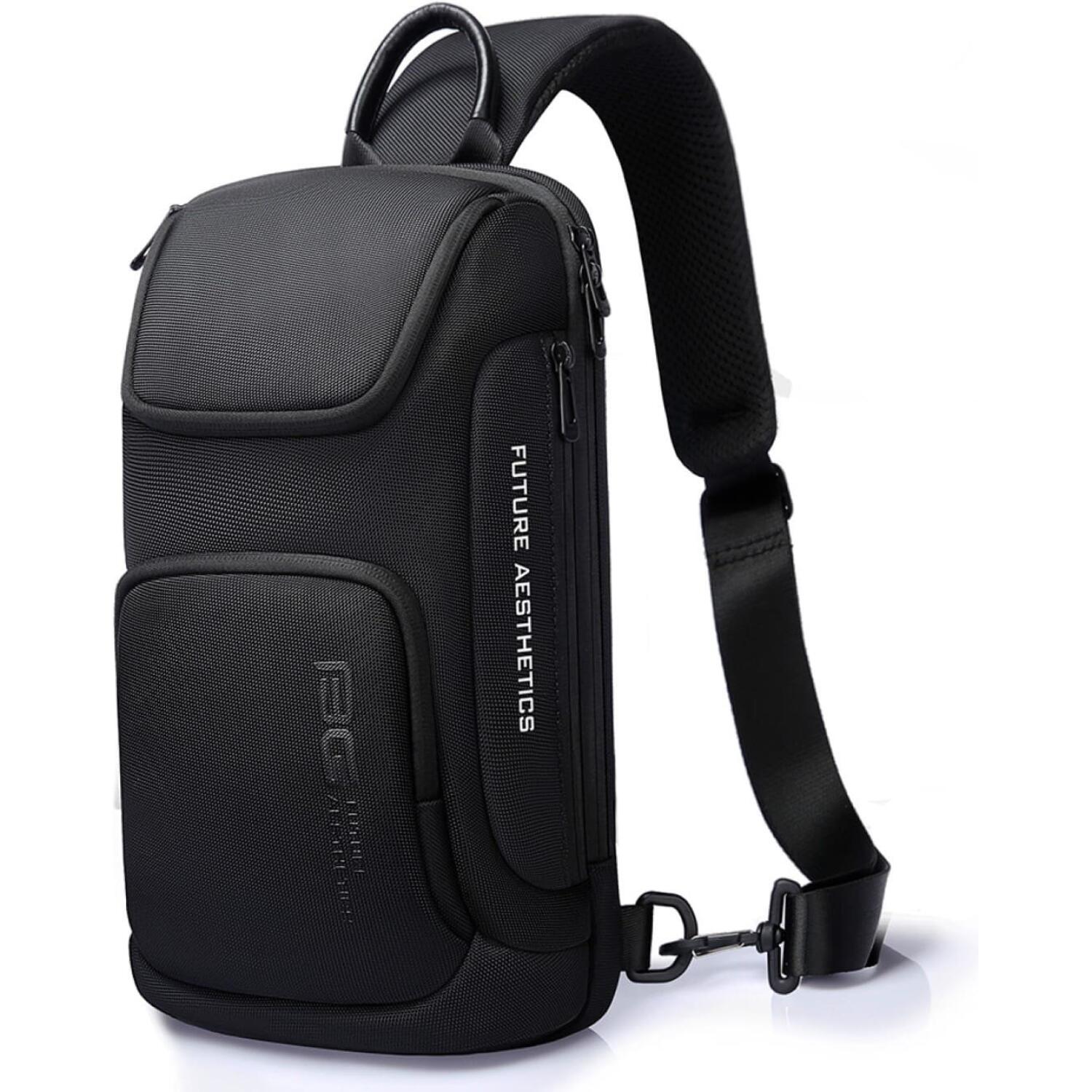 Ανδρικό Τσαντάκι Bange 7565 Ώμου / Χιαστί Crossbody 6,5L Black
