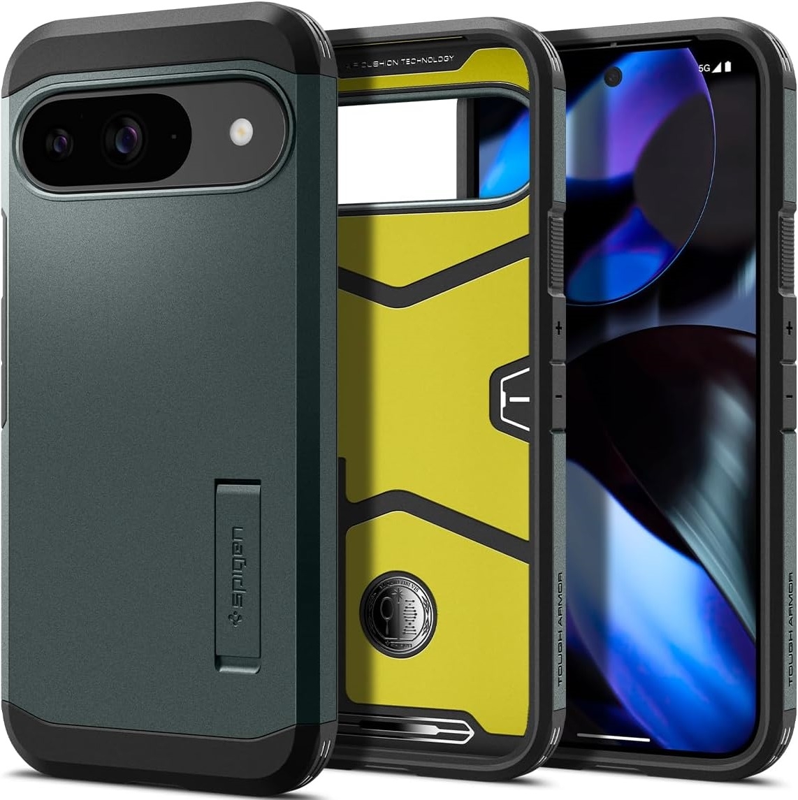 Ανθεκτική Σκληρή Θήκη - Google Pixel 9 / 9 Pro - Spigen Tough Armor - Abyss Green