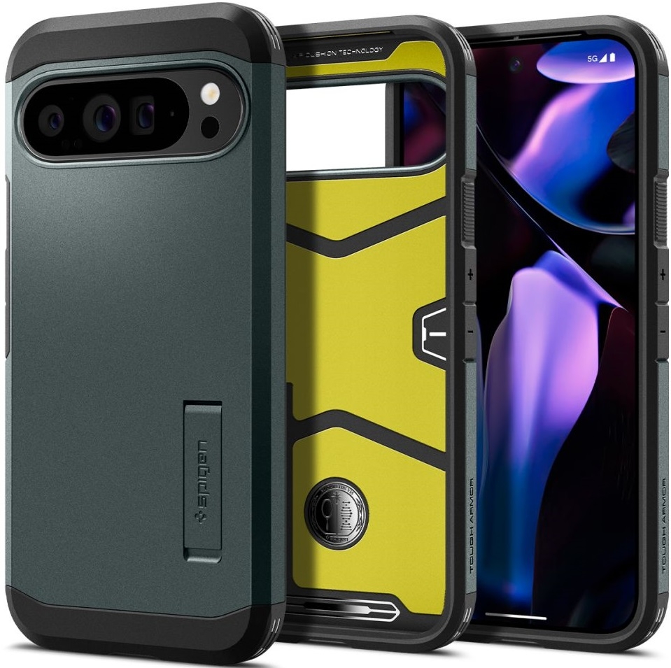 Ανθεκτική Σκληρή Θήκη - Google Pixel 9 Pro XL - Spigen Tough Armor - Abyss Green