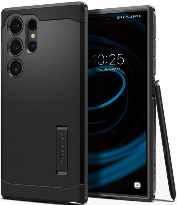 Ανθεκτική Σκληρή Θήκη - Samsung Galaxy S24 Ultra - Spigen Tough Armor - Black