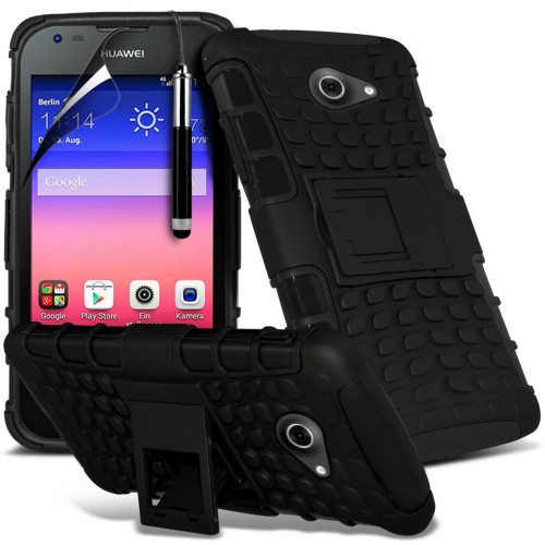 Ανθεκτική Θήκη Huawei Ascend Y550 Μαύρη