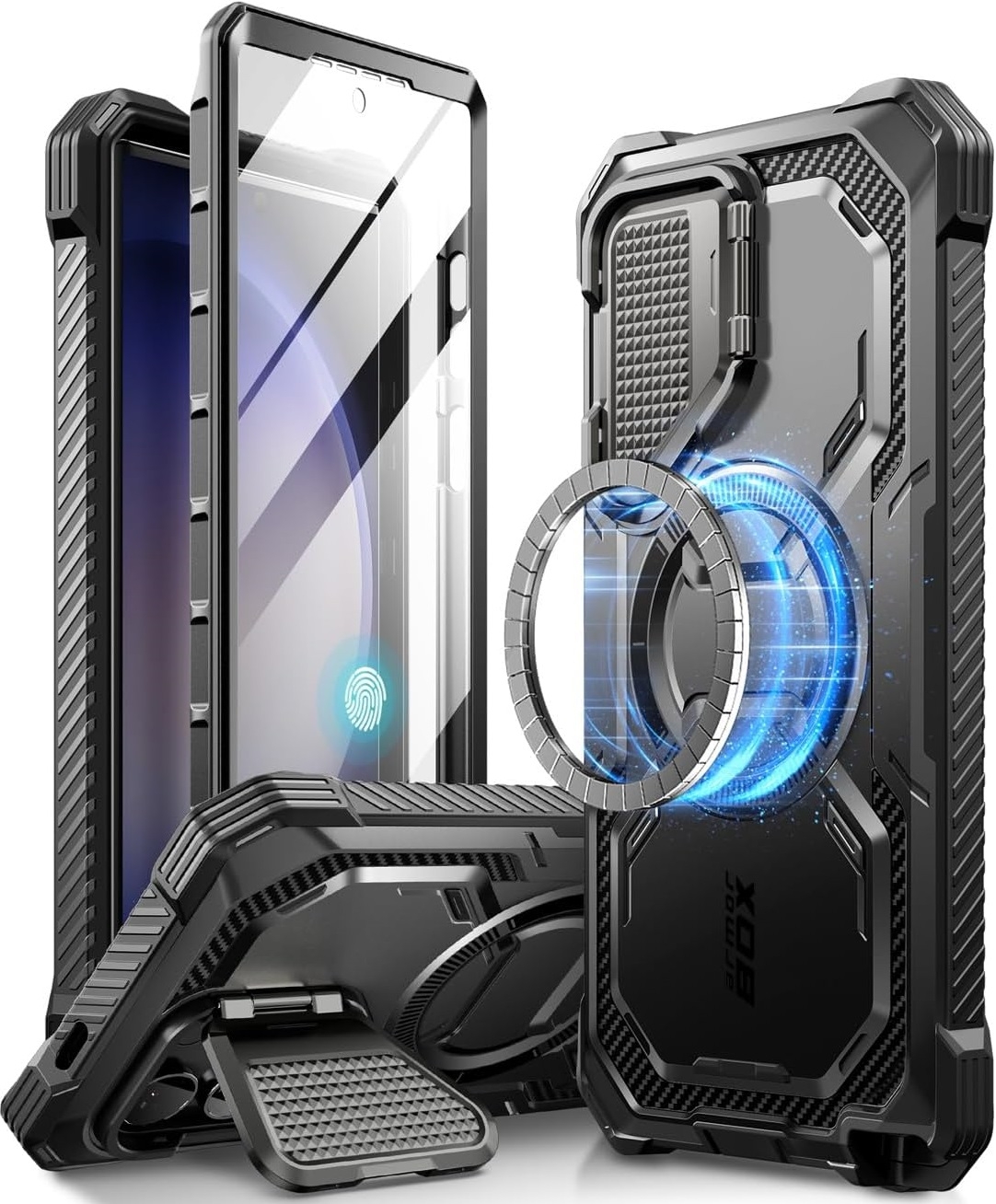 Ανθεκτική Θήκη MagSafe με Μεταλλικό Κάλυμμα για την Κάμερα - Samsung Galaxy S24 Ultra - Supcase i-Blason Armorbox Mag - Black