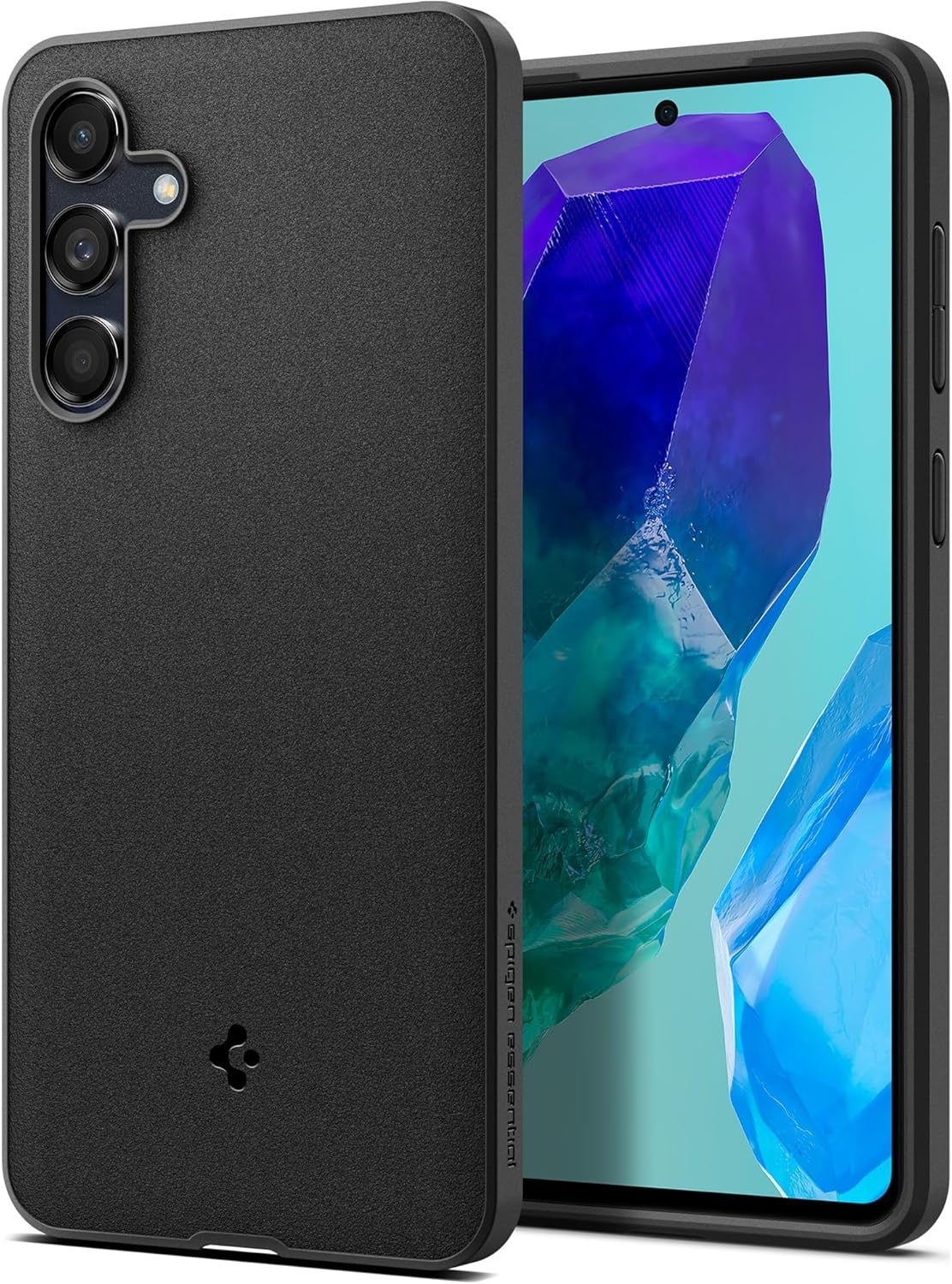 Ανθεκτική Θήκη Σιλικόνης - Samsung Galaxy M55 - Spigen Essential Sand Blast - Matte Black