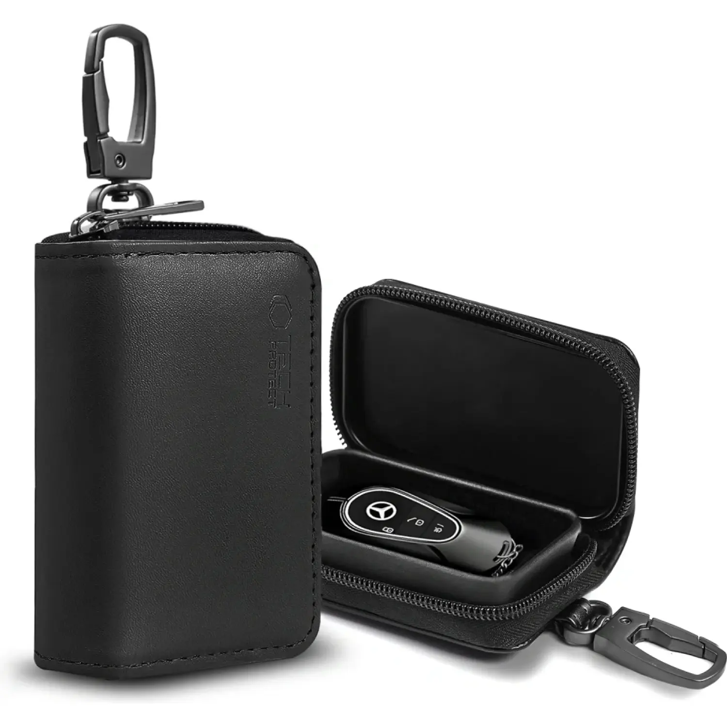 Αντικλεπτική Θήκη Tech-Protect KLR300 Faraday Cage Keyless Προστασίας Κλειδιών Αυτοκινήτου RFID Black