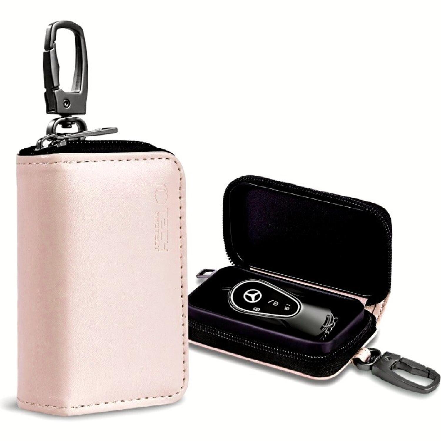 Αντικλεπτική Θήκη Tech-Protect KLR300 Faraday Cage Keyless Προστασίας Κλειδιών Αυτοκινήτου RFID Pink