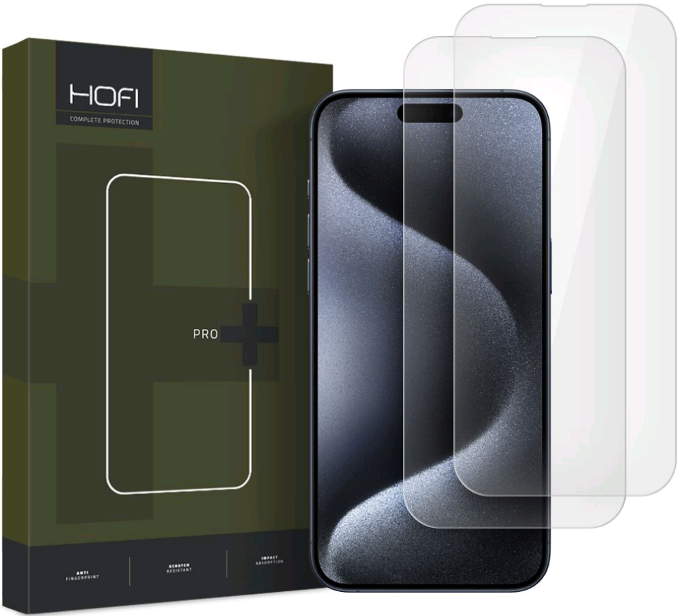 Αντιχαρακτικό Γυαλί Προστασίας Apple iPhone 16 - Hofi Premium Pro+ Tempered Glass Οθόνης - 2 Τεμάχια - Clear (5906302310784)