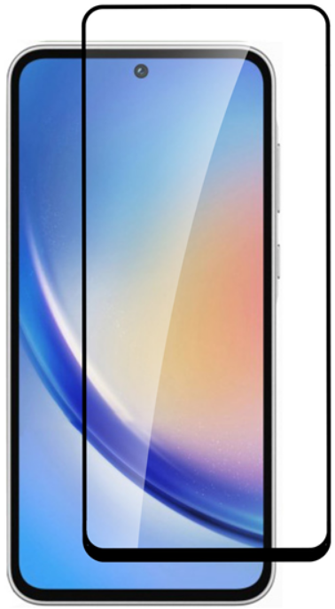Αντιχαρακτικό Γυαλί Οθόνης - Samsung Galaxy A35 / A55 - Vivid Full Face Tempered Glass - Black