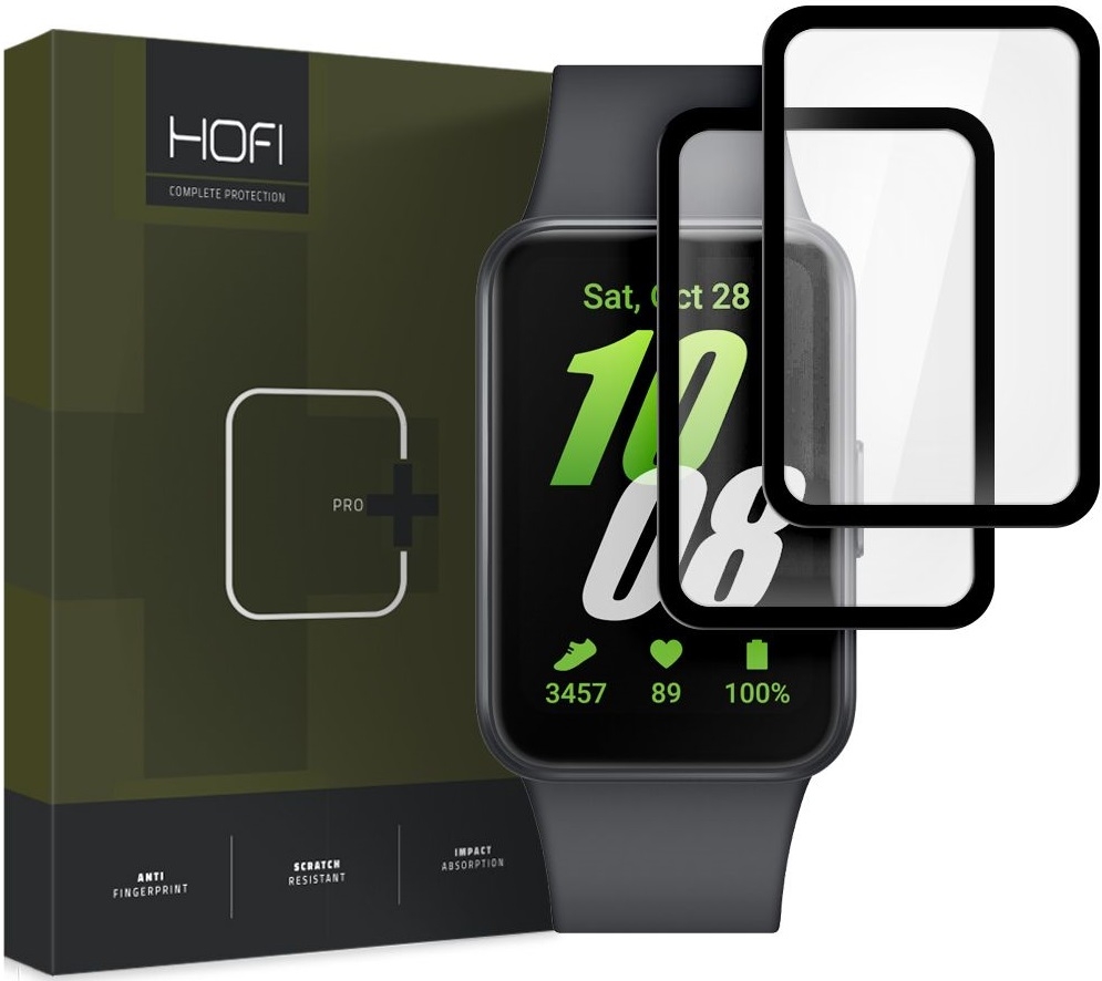 Αντιχαρακτικό Γυαλί Οθόνης - Samsung Galaxy Fit 3 - Hofi Premium Pro+ Hybrid Tempered Glass - Black - 2 Τεμάχια