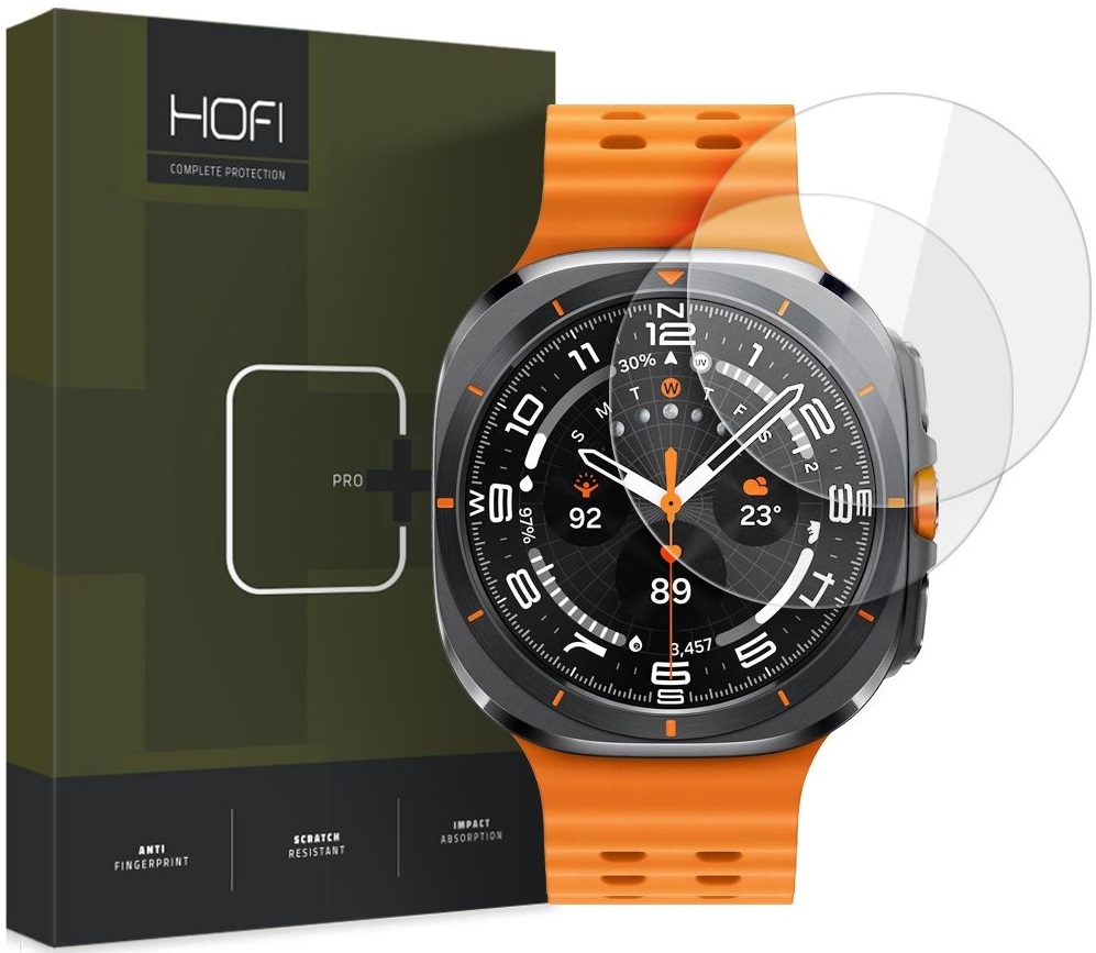 Αντιχαρακτικό Γυαλί Οθόνης - Samsung Galaxy Watch Ultra 2025 / 2024 47mm - Hofi Premium Pro+ Tempered Glass - 2 Τεμάχια - Clear
