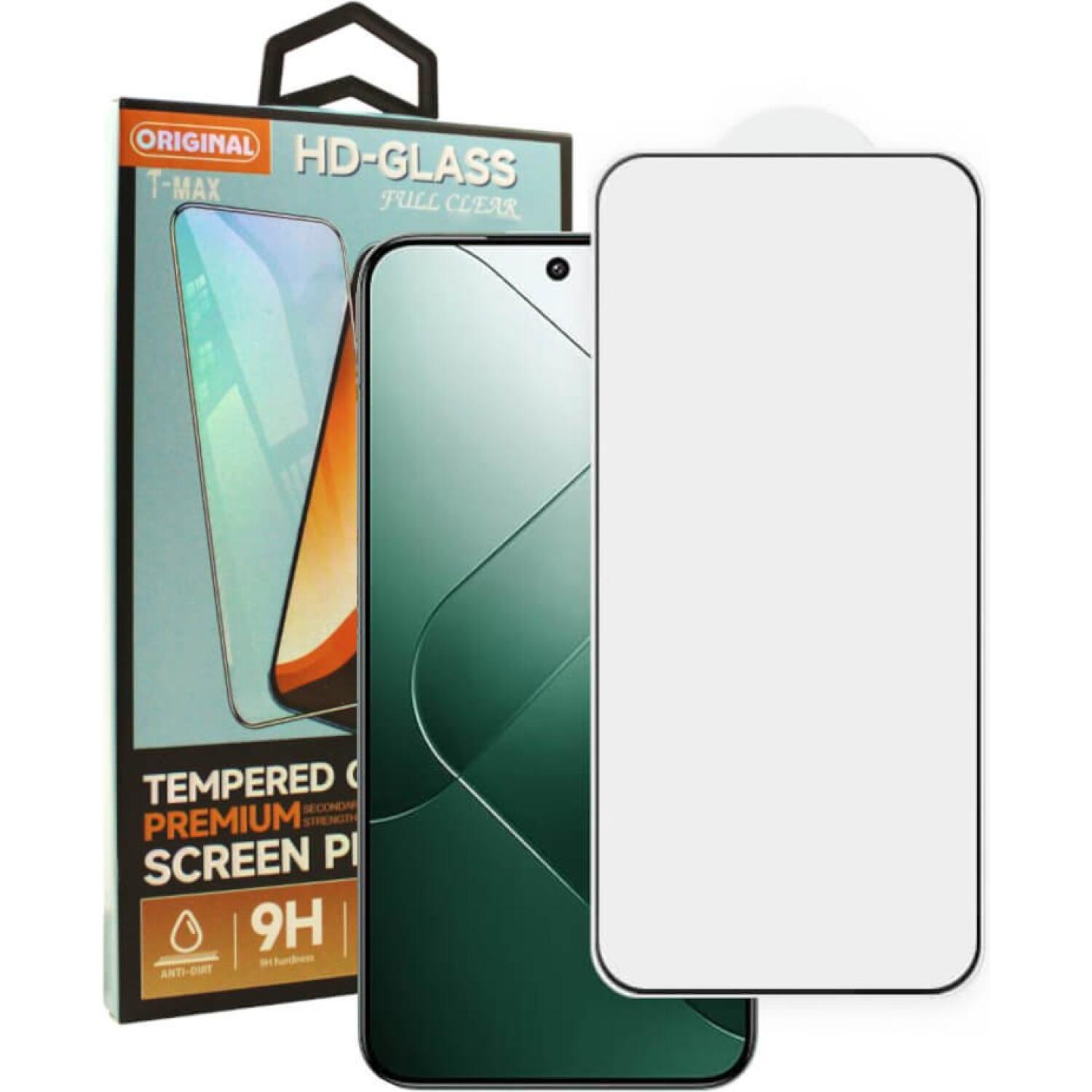 Αντιχαρακτικό Γυαλί Οθόνης - Xiaomi 14 - T-Max Premium 3D Tempered Glass Full Glue Fluid Despensing - Black (5206015014529)