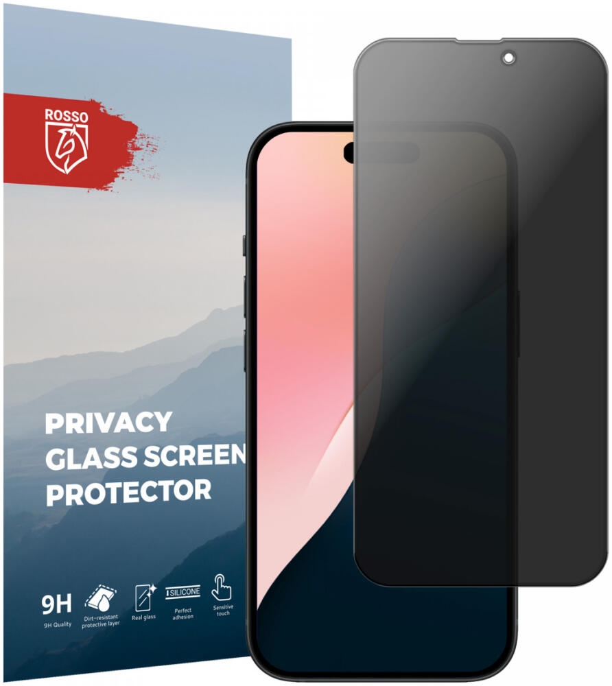 Αντιχαρακτικό Γυαλί Προστασίας Απορρήτου Οθόνης - Apple iPhone 16 Plus - Rosso Tempered Glass Privacy