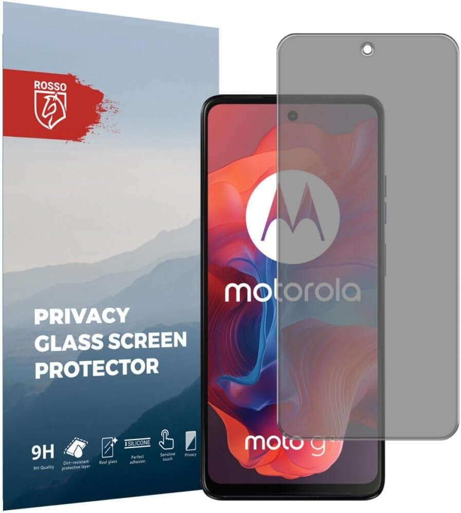 Αντιχαρακτικό Γυαλί Προστασίας Απορρήτου Οθόνης - Motorola Moto G04 - Rosso Tempered Glass Privacy
