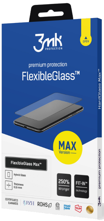 Αντιχαρακτικό Γυαλί Προστασίας Apple iPhone 16 - 3MK Premium Flexible Glass Max Full Face Υβριδικό Οθόνης - 0.2mm - Black
