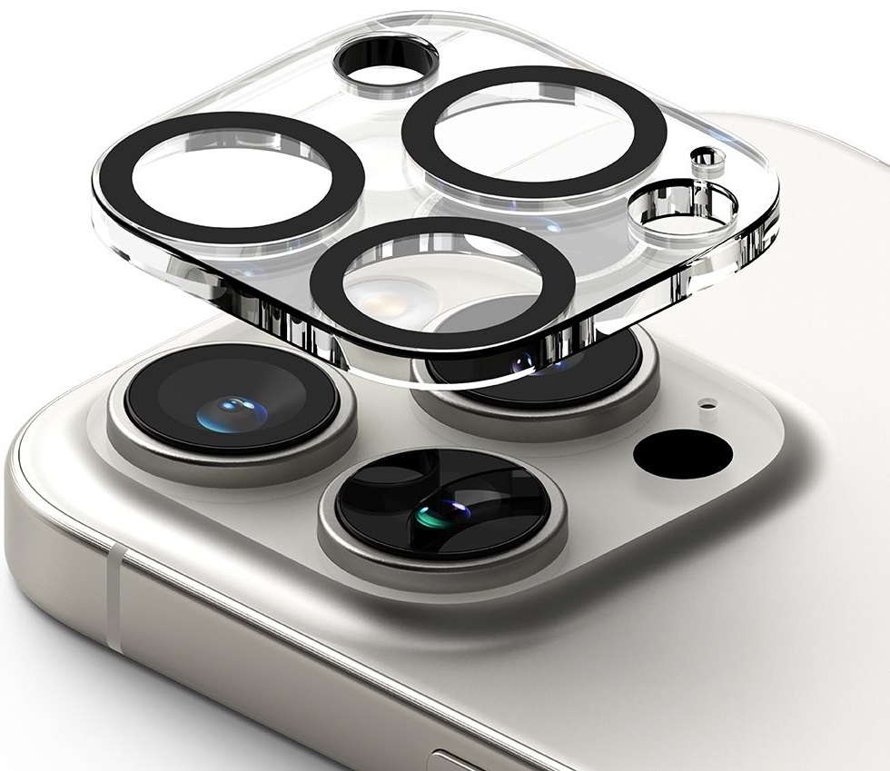 Αντιχαρακτικό Γυαλί Προστασίας Apple iPhone 16 Pro / 16 Pro Max - Ringke Camera Protector Full Cover Glass για Φακό Κάμερας - 2 Τεμάχια - Clear 
