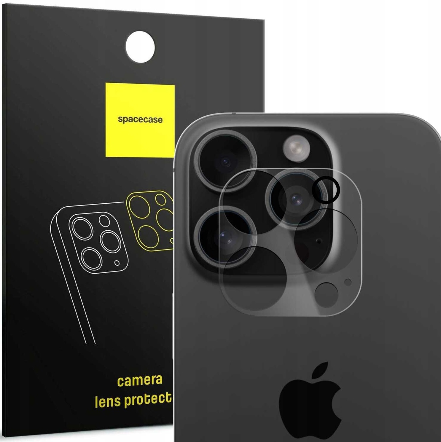 Αντιχαρακτικό Γυαλί Προστασίας Apple iPhone 16 Pro / 16 Pro Max - Spacecase Camera Glass Lens Protector για Φακό Κάμερας - Transparent 