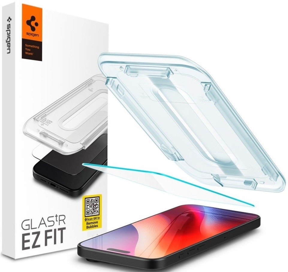 Tempered Glass iPhone 16 Pro Max Spigen GLAS.tR EZ Fit HD Αντιχαρακτικό Γυαλί Προστασίας Οθόνης Clear 