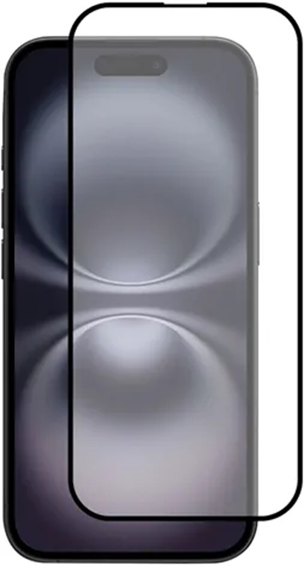 Αντιχαρακτικό Γυαλί Προστασίας Apple iPhone 16 - Vivid Full Face Tempered Glass Οθόνης - Black (VITEMP496BK)