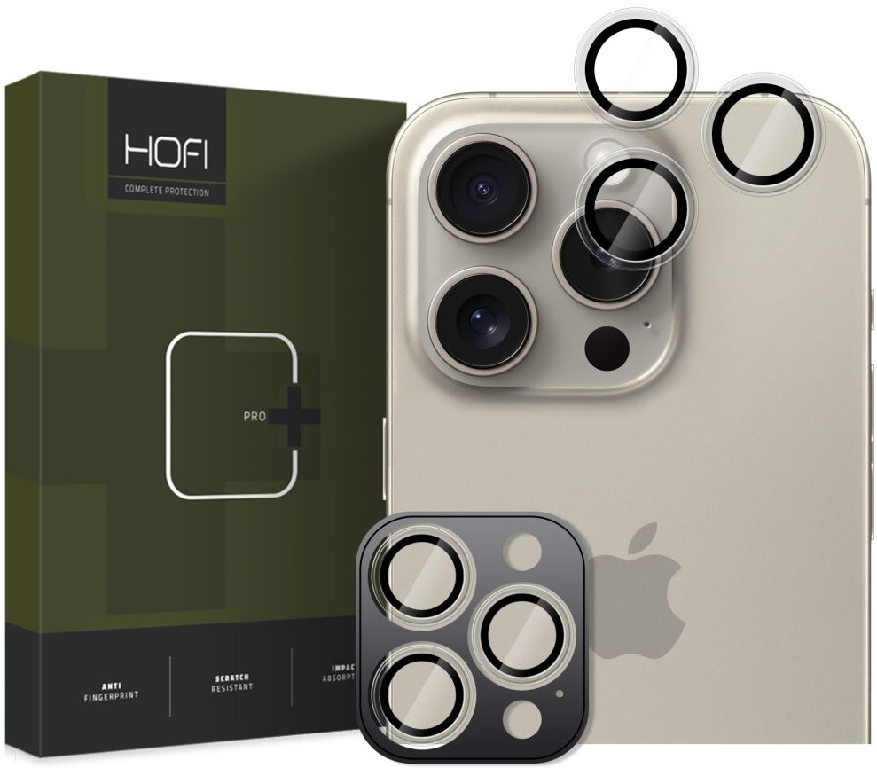Αντιχαρακτικό Γυαλί Προστασίας για Φακό Κάμερας - Apple iPhone 17 Pro / 17 Pro Max / 16 Pro / 16 Pro Max - Hofi Camring Pro+ - Clear