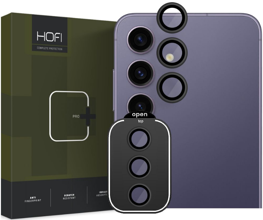 Αντιχαρακτικό Γυαλί Προστασίας για Φακό Κάμερας - Samsung Galaxy S24 - Hofi Camring Pro+ - Black