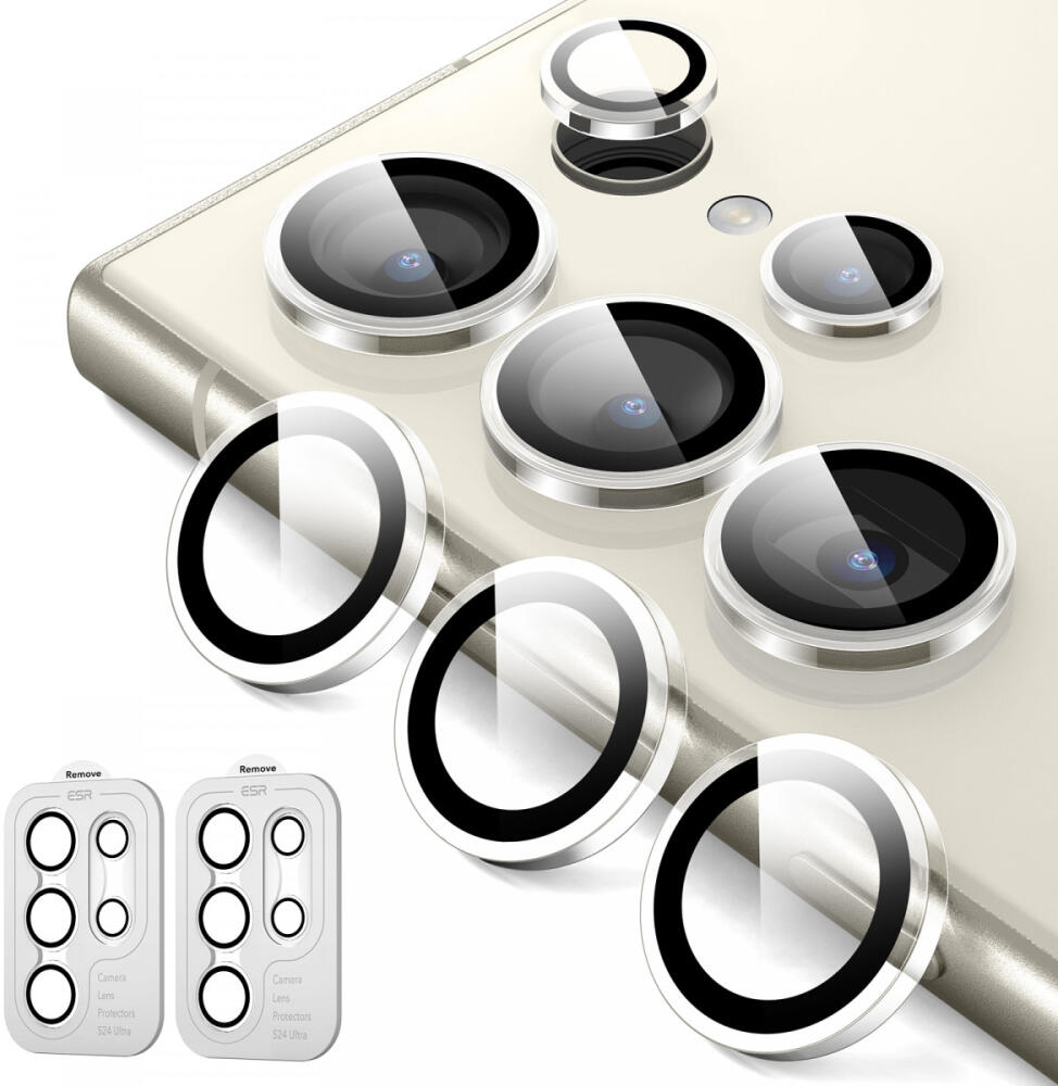 Αντιχαρακτικό Γυαλί Προστασίας για Φακό Κάμερας - Samsung Galaxy S24 Ultra - ESR Armorite Camera Lens Protectors - 2 Τεμάχια - Clear