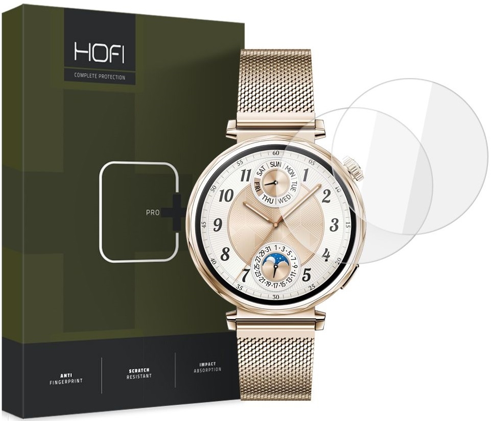 Αντιχαρακτικό Γυαλί Προστασίας Huawei Watch GT 5 41mm - Hofi Premium Pro+ Tempered Glass Οθόνης - 2 Τεμάχια - Clear