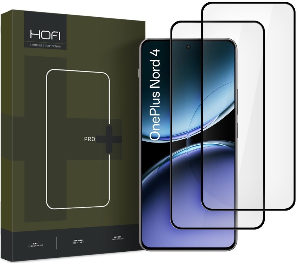Αντιχαρακτικό Γυαλί Προστασίας OnePlus Nord 4 - Hofi Premium Pro+ Tempered Glass Full Face Οθόνης - 2 Τεμάχια - Black