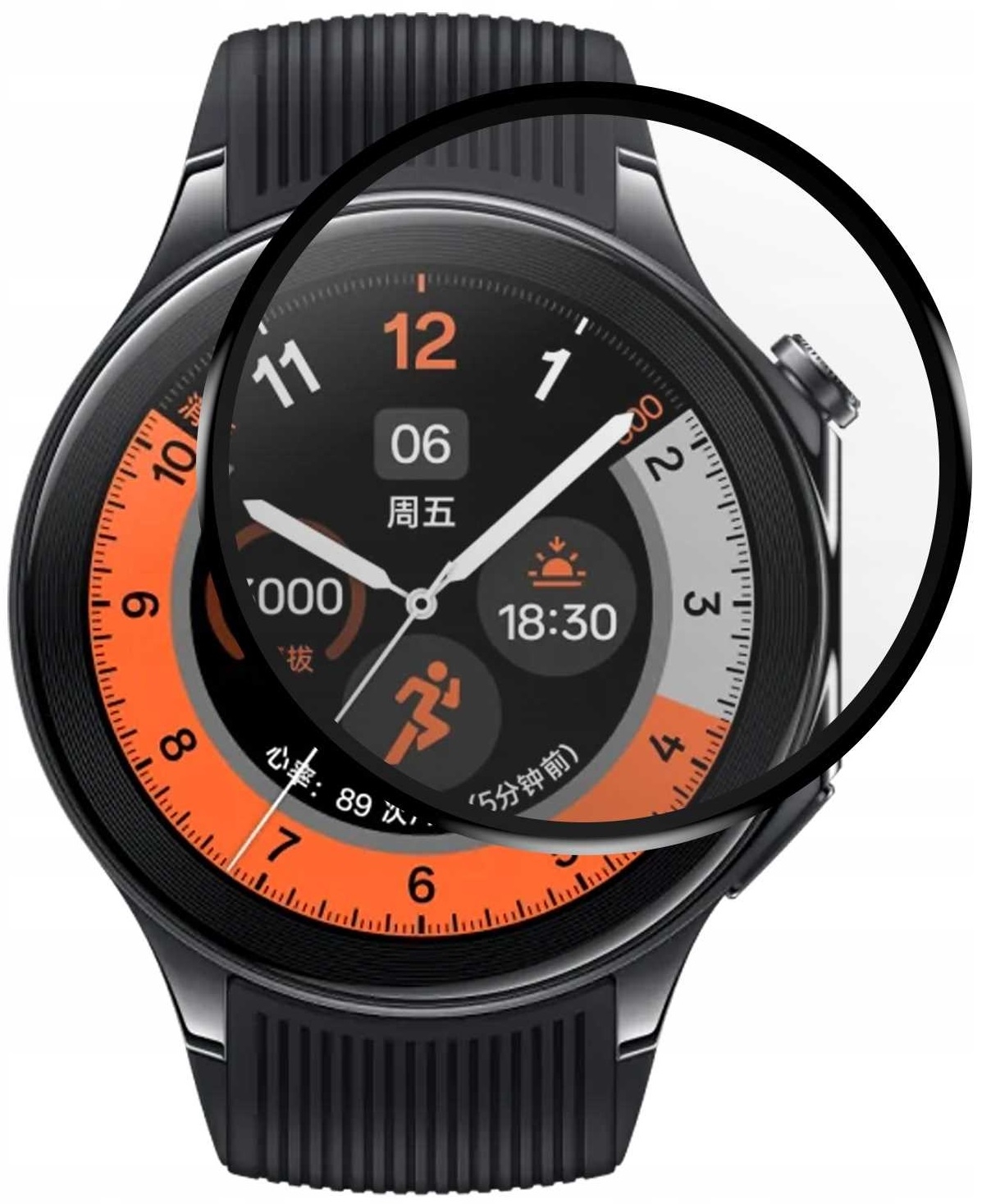 Αντιχαρακτικό Γυαλί Προστασίας Oppo Watch X - Spacecase Smartwatch Hybrid Glass Υβριδικό Οθόνης - Black