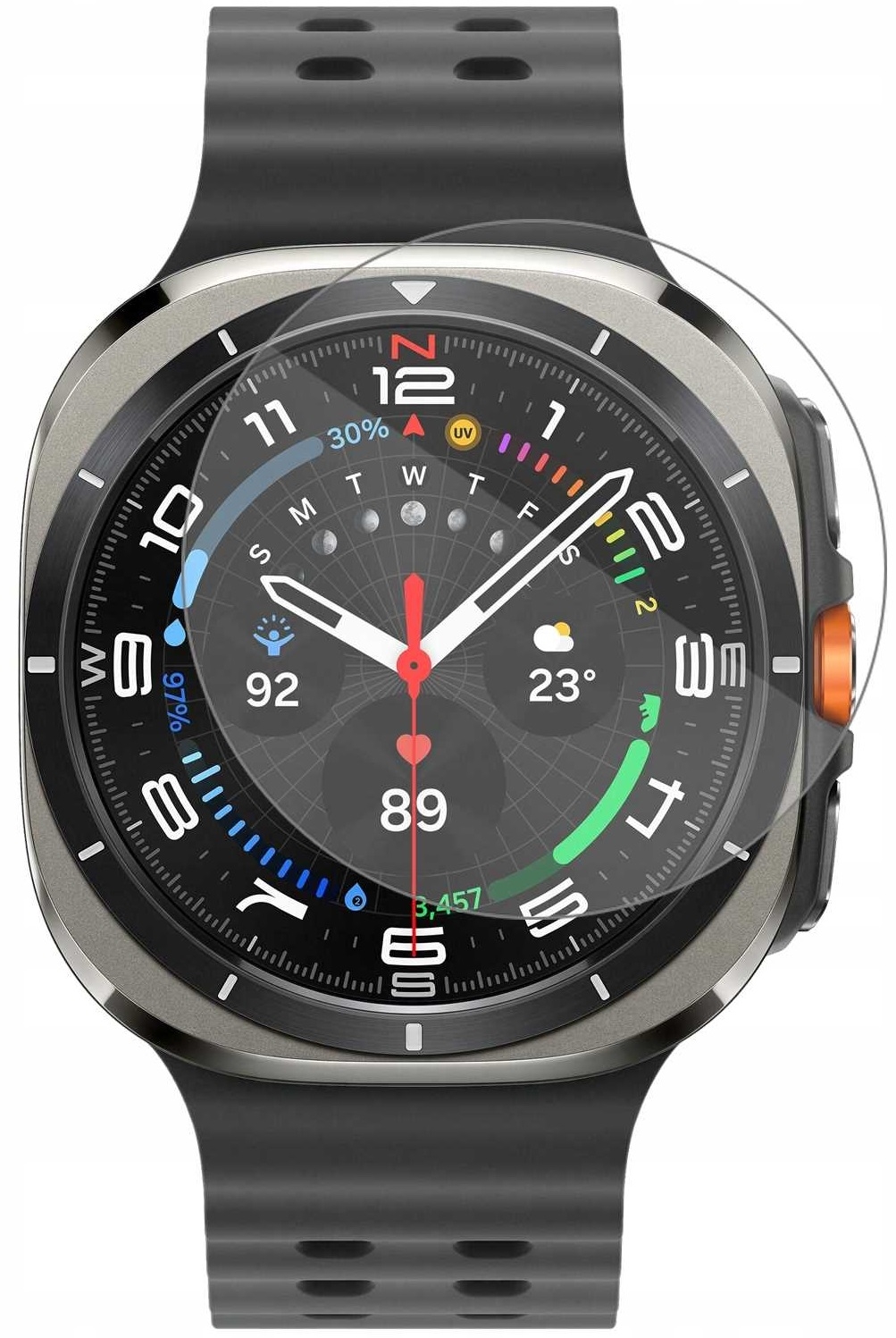 Αντιχαρακτικό Γυαλί Προστασίας Οθόνης - Samsung Galaxy Watch Ultra 2025 / 2024 47mm - Spacecase Smartwatch Tempered Glass 2.5D Clear