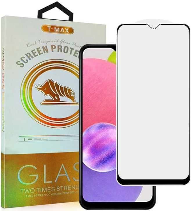Αντιχαρακτικό Γυαλί Προστασίας Samsung Galaxy A05s - T-Max Premium 3D Tempered Glass Full Glue Fluid Despensing Οθόνης - Black