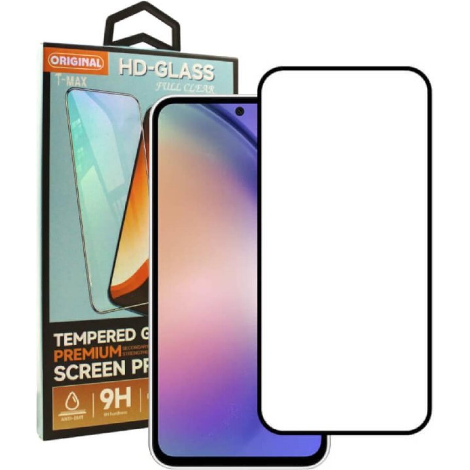 Αντιχαρακτικό Γυαλί Προστασίας Samsung Galaxy A35 - T-Max Premium 3D Tempered Glass Full Glue Fluid Despensing Οθόνης - Black