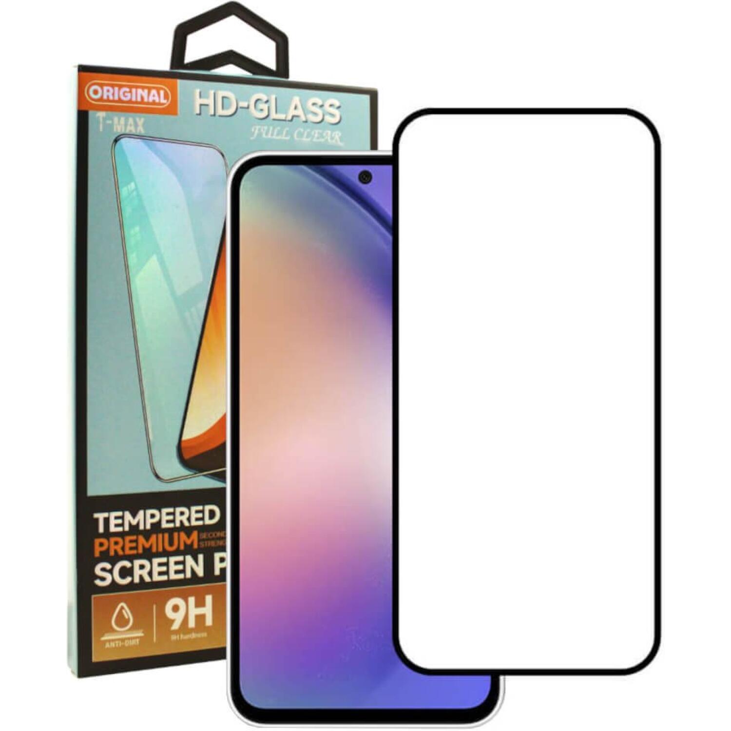 Αντιχαρακτικό Γυαλί Προστασίας Samsung Galaxy A55 - T-Max Premium 3D Tempered Glass Full Glue Fluid Despensing Οθόνης - Black (5206015075032)