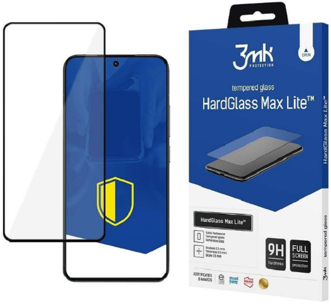 Αντιχαρακτικό Γυαλί Προστασίας Xiaomi 14T Pro - 3MK Tempered HardGlass Max Lite FullFace Οθόνης - Black